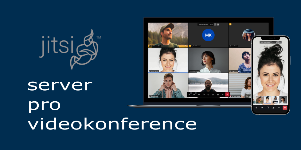 Server pro videokonference využívající Jitsi Meet